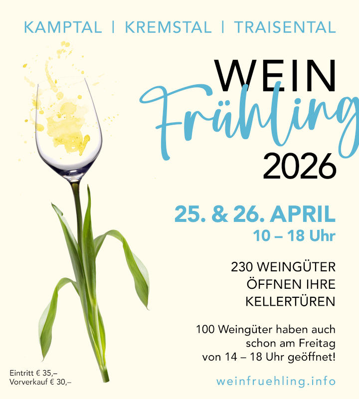 WeinFrühling 2026 – Kamptal, Kremstal, Traisental
